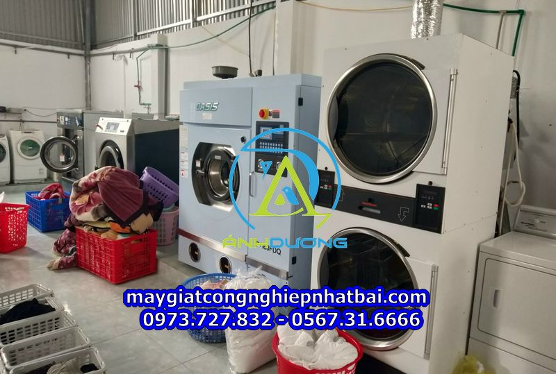 Lắp đặt máy giặt công nghiệp cũ nhật bãi tại Văn Chấn